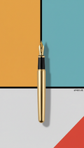 Polished Brass Fountain Pen Sleek Barrel