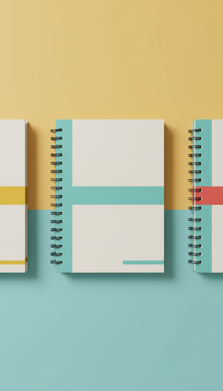 Heavy-Weight Paper Planner Aqua Accent