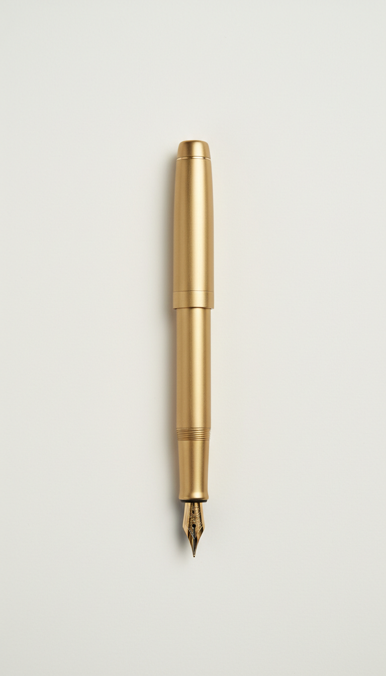 Brushed Brass Fountain Pen